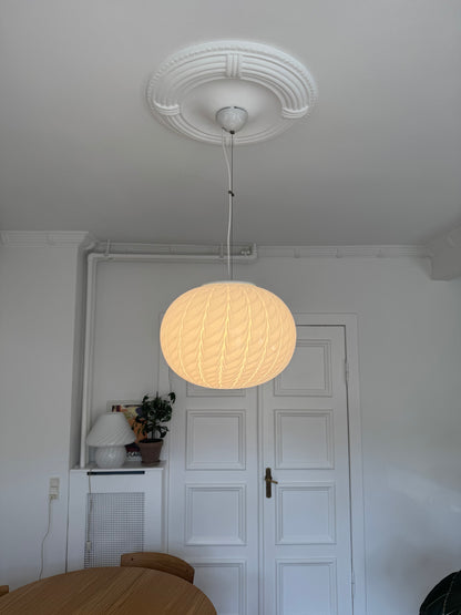 Vintage Murano peacock pendant, 43 cm