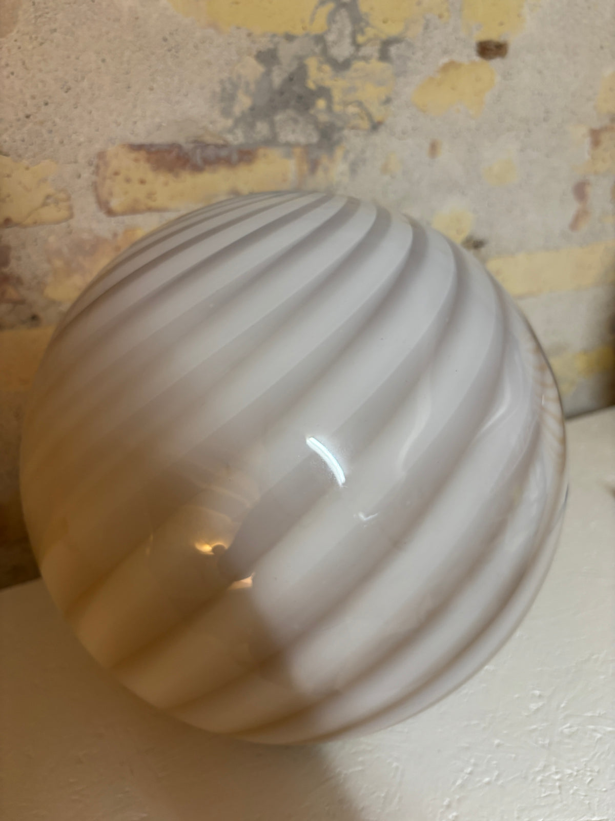 Cappuccino Candy Murano pendant, 30 cm