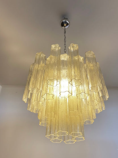 Murano lysekrone | Tuber | 36 glas | Rav/gul