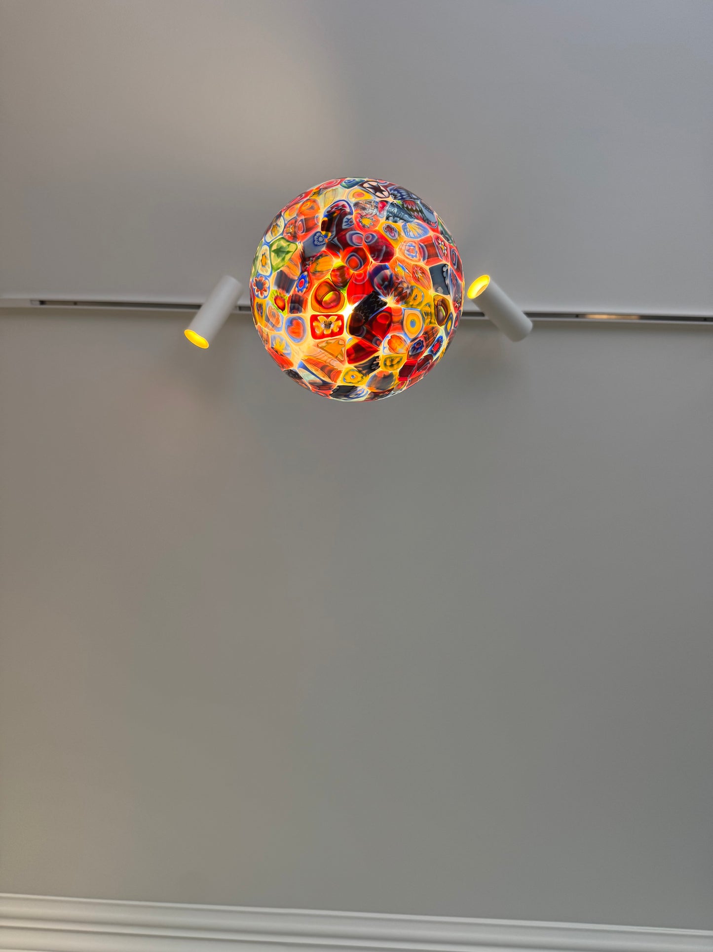 Klassisk murrina mosaik Murano pendel, 20 cm