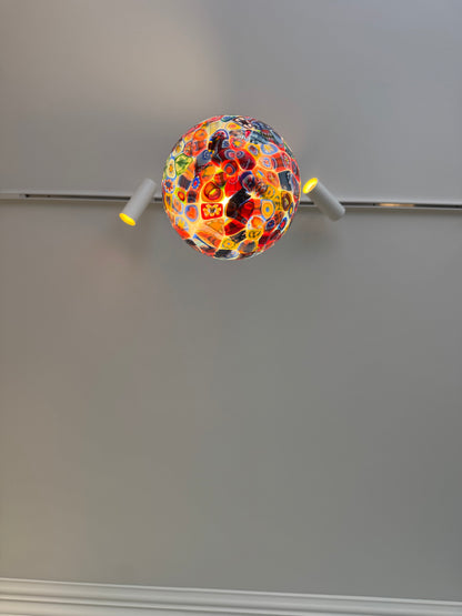 Klassisk murrina mosaik Murano pendel, 20 cm