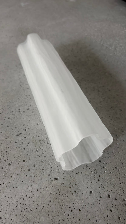 Murano chandelier | Tuber | 30 glasses | White matte