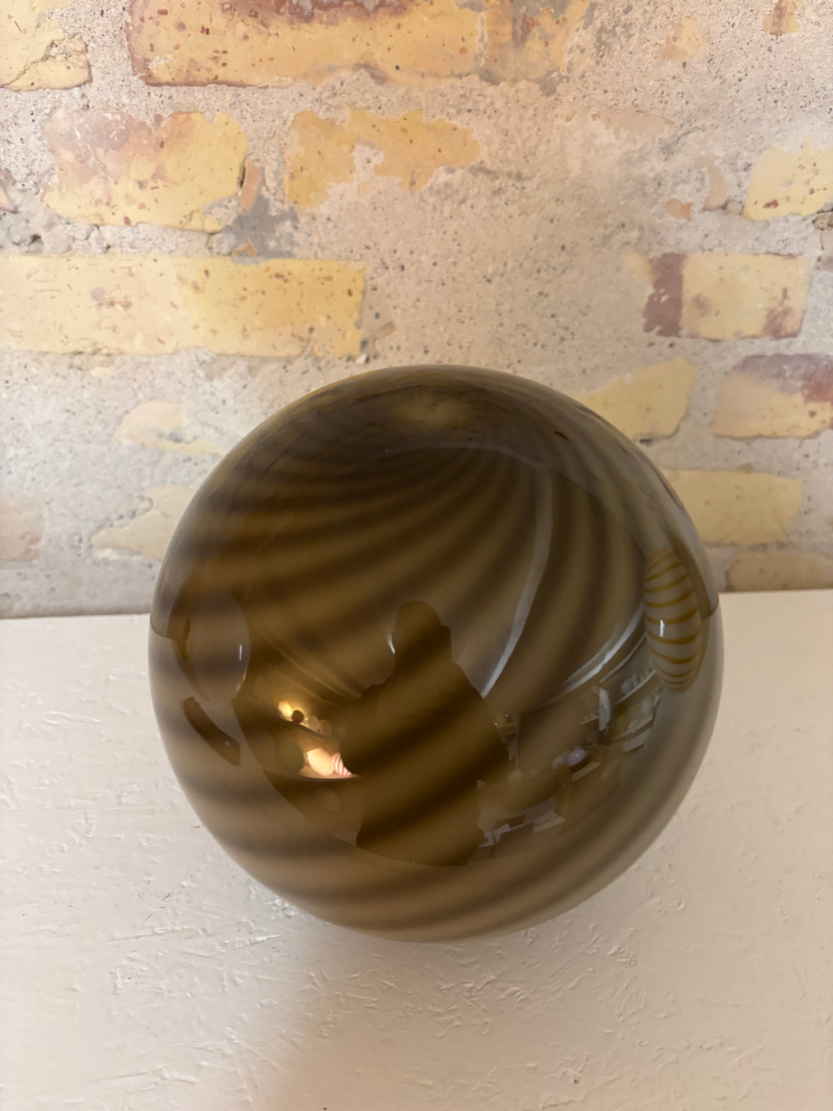 Brown Murano swirl pendant, 20 cm - second quality