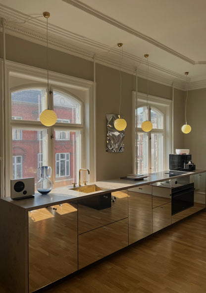 Pistaciegrøn Murano pendel, 20 cm (Én tilbage)