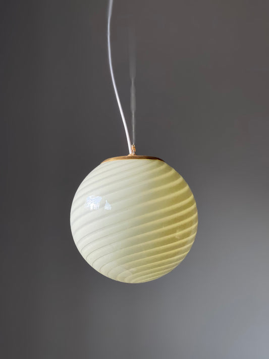 Pistaciegrøn Murano pendel, 20 cm