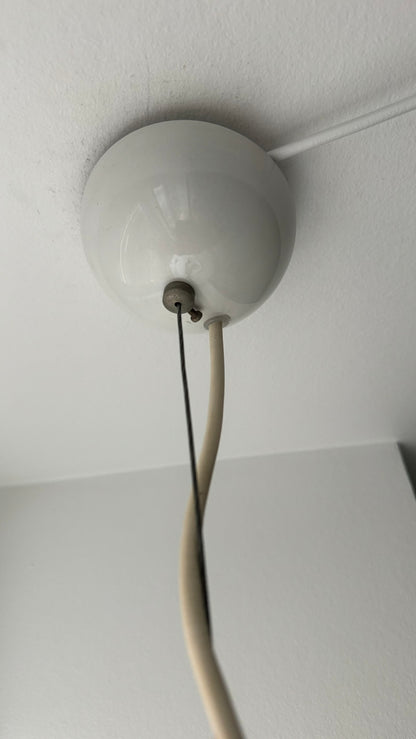 Murano pendant oval in peacock pattern, 45 cm