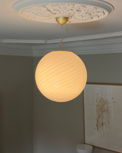 Lyserød Murano pendel, 40 cm