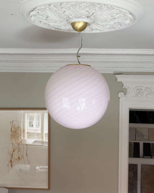 Pink Murano pendant, 40 cm