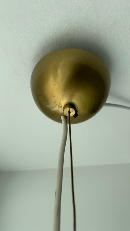 Large Murano oval pendant with 4-swirl, 48 cm