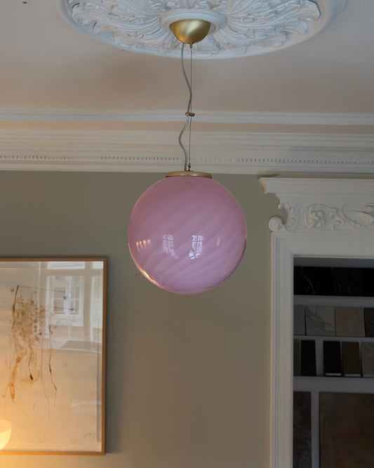 Bubblegum candy Murano pendant, 30 cm