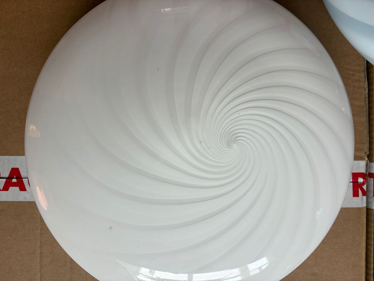 Hvid Murano plafond, 30 cm - 2. sortering