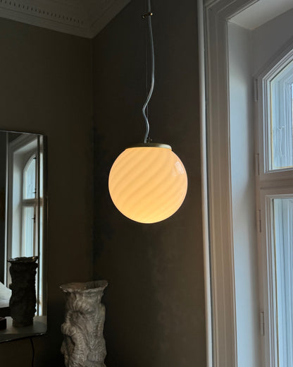 Lyserød Murano pendel, 20 cm