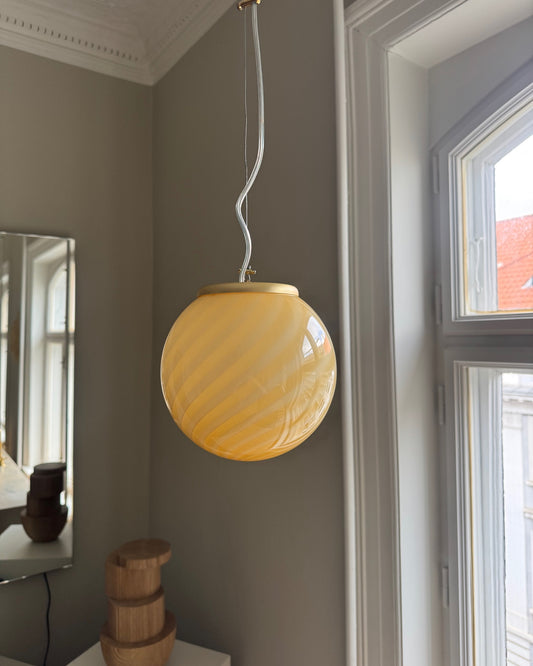 Yellow Murano pendant, 20 cm