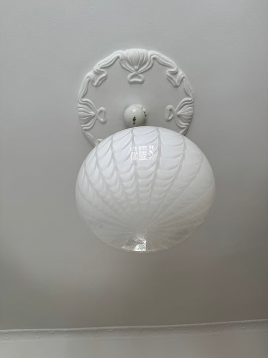 Beautiful vintage Murano peacock ceiling lamp, 40 cm