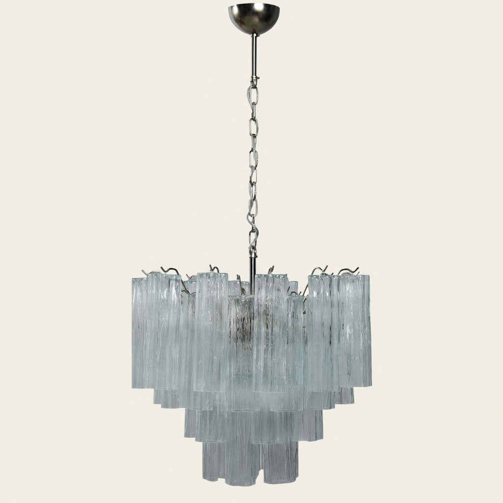 Murano lysekrone | Tuber | 36 glas | Klart glas