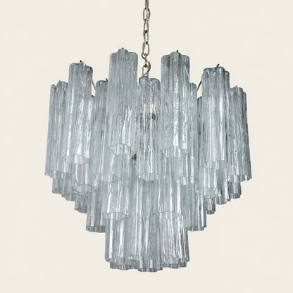 Murano lysekrone | Tuber | 36 glas | Klart glas