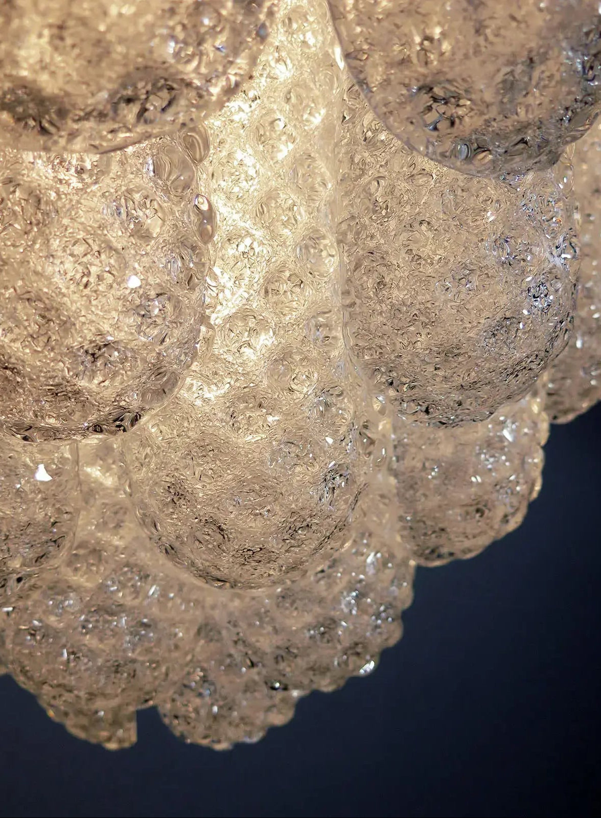 Murano lysekrone | Dråber | 41 glas | Klart glas