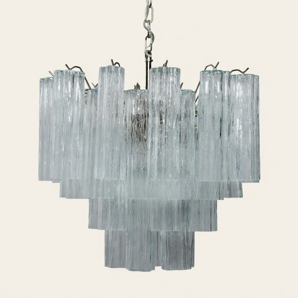 Murano lysekrone | Tuber | 36 glas | Klart glas