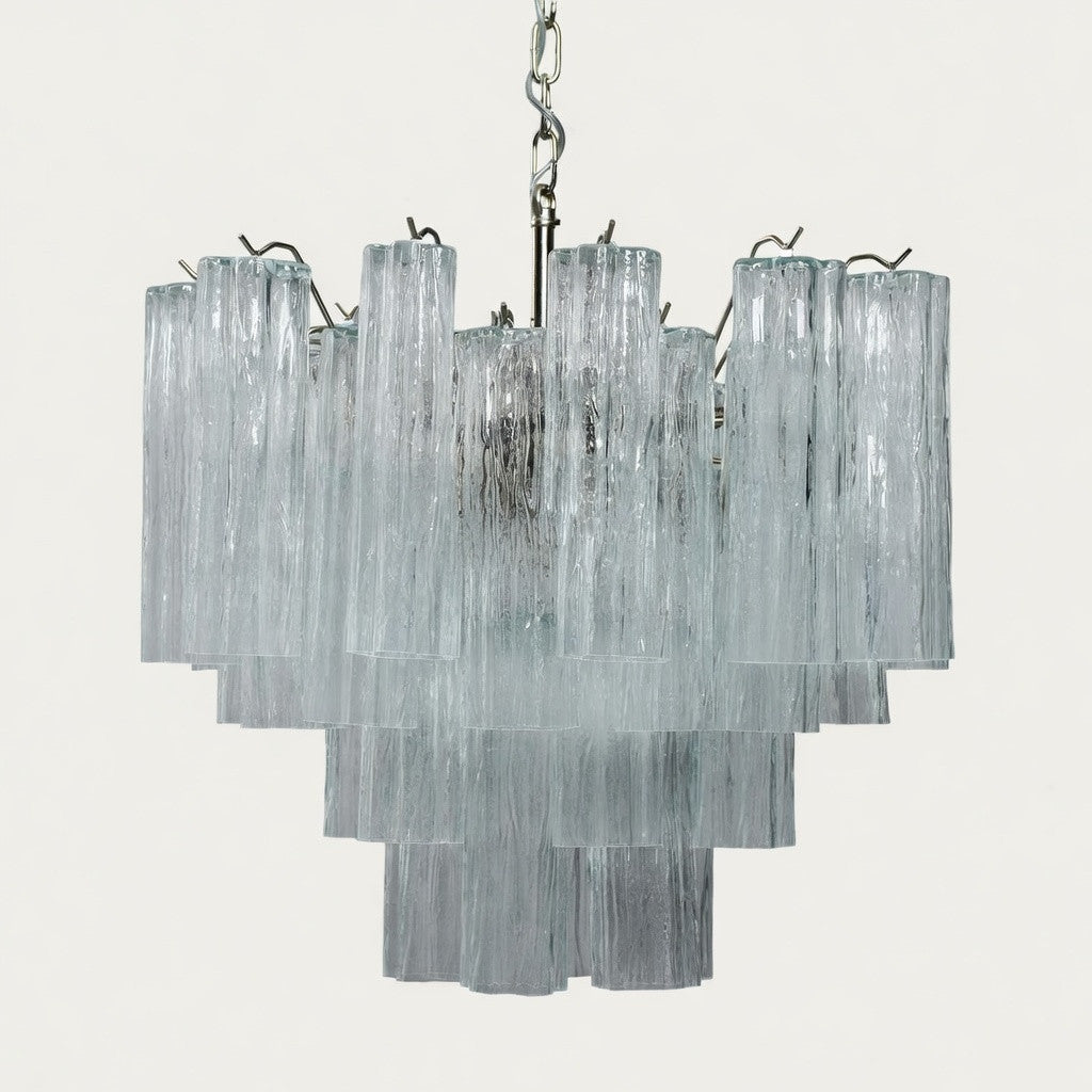 Murano lysekrone | Tuber | 36 glas | Klart glas