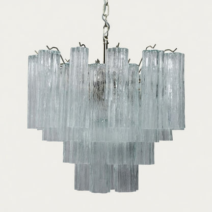 Murano lysekrone | Tuber | 36 glas | Klart glas