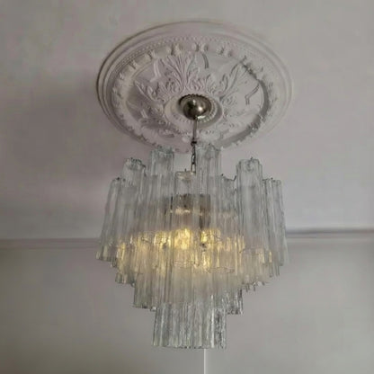 Murano lysekrone | Tuber | 36 glas | Klart glas